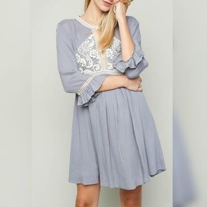 HAYDEN Boho Lace Front Dress